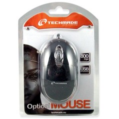MOUSE USB OTTICO 800DPI NERO TECHMA DE