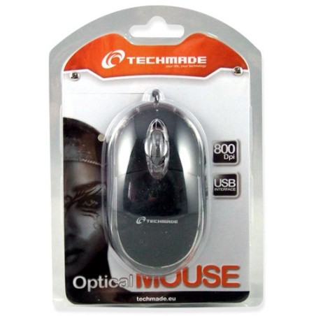 MOUSE USB OTTICO 800DPI NERO TECHMA DE