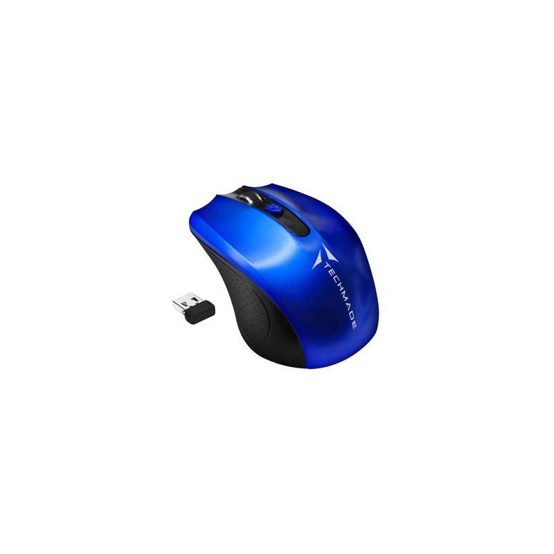 Techmade TM-XJ30-BL mouse Ufficio Ambidestro RF Wireless Ottico 1600 DPI