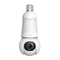 CAMERA E27 BULB CAM 2K (3MP) PTZ 340/90? LED 3W IR MIC/SPEAK WIFI