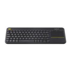 TASTIERA K400 PLUS LOG BK CON TOUCH WIRELESS NERA USB RETAIL UNIFIYNG