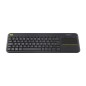 TASTIERA K400 PLUS LOG BK CON TOUCH WIRELESS NERA USB RETAIL UNIFIYNG