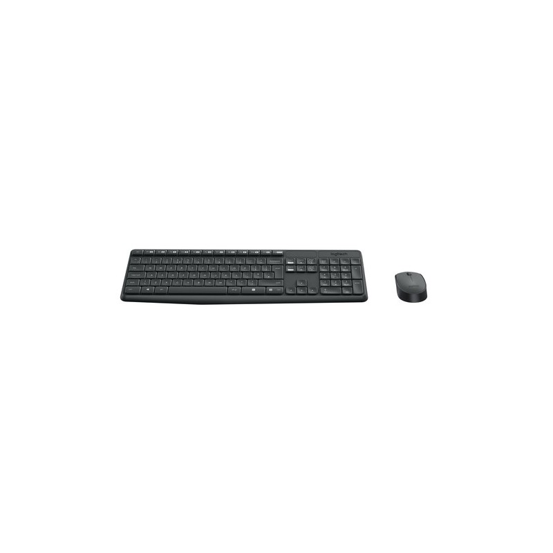 TASTIERA MK235 LOG WIRELESS+MOUSE GRIGIO WIRELESS