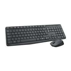 TASTIERA MK235 LOG WIRELESS+MOUSE GRIGIO WIRELESS