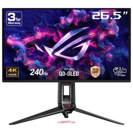 ROG SWIFT GAMING 26,5 4K QD-OLED 240HZ