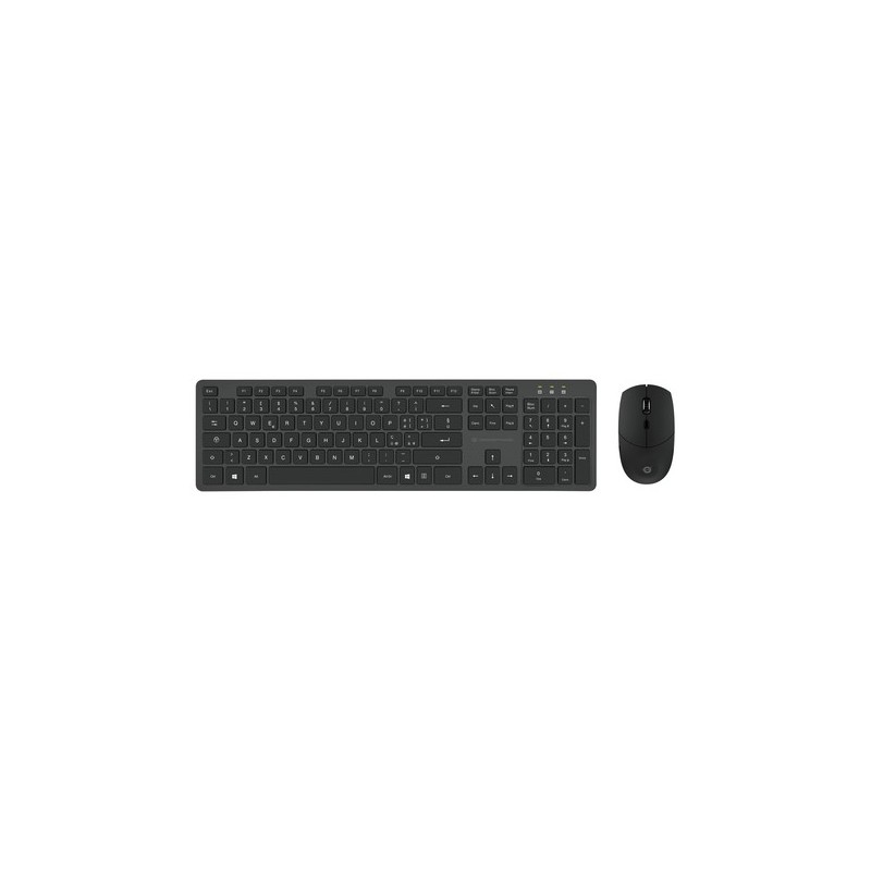 TASTIERA+MOUSE WIRELESS BK 1600 DPI 105 TASTI