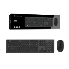 TASTIERA+MOUSE WIRELESS BK 1600 DPI 105 TASTI