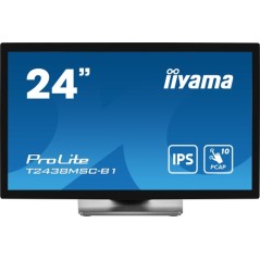 iiyama ProLite T2438MSC-B1 Monitor PC 60,5 cm (23.8") 1920 x 1080 Pixel Full HD LED Touch screen Nero