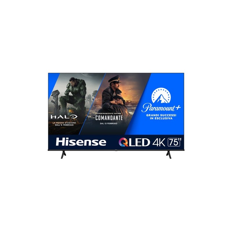 Hisense 75E7KQ TV 190,5 cm (75") 4K Ultra HD Smart TV Wi-Fi Nero 300 cd/m²
