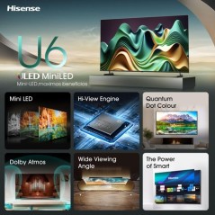 Hisense Smart TV Mini-LED 55" 4K 55U6NQ
