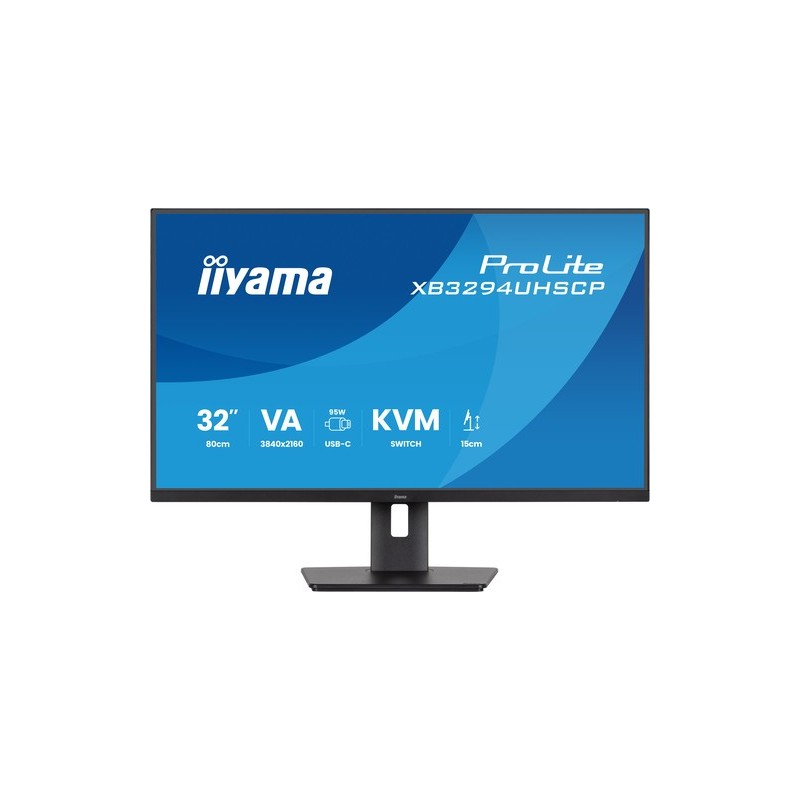 32  VA-panel, 3840x2160 DisplayPort, 2x HDMI, USB