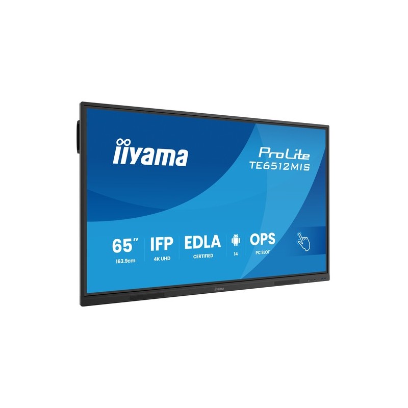 iiyama TE6512MIS-B4AG visualizzatore di messaggi Design chiosco 165,1 cm (65") LCD Wi-Fi 400 cd/m² 4K Ultra HD Nero Touch screen