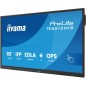 iiyama TE6512MIS-B4AG visualizzatore di messaggi Design chiosco 165,1 cm (65") LCD Wi-Fi 400 cd/m² 4K Ultra HD Nero Touch screen