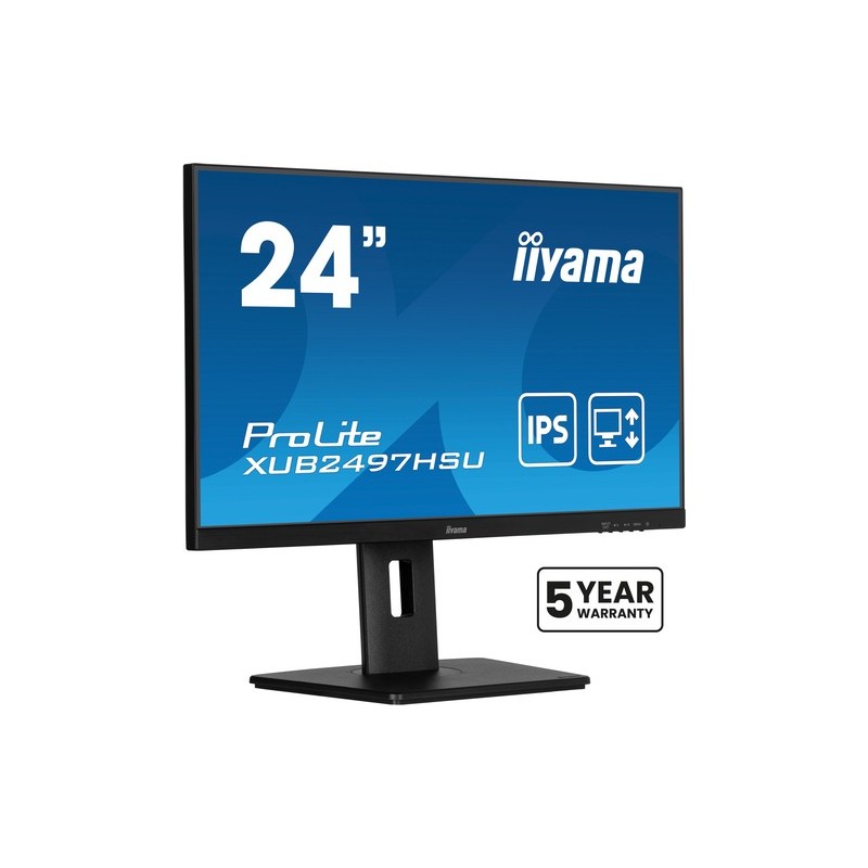 iiyama XUB2497HSU-B2 Monitor PC 60,5 cm (23.8") 1920 x 1080 Pixel Full HD LED Nero