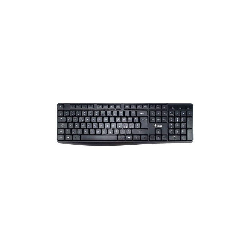 TASTIERA USB 105 TASTI BK CAVO 1,35MT