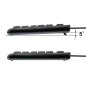 TASTIERA USB 105 TASTI BK CAVO 1,35MT