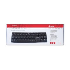 TASTIERA USB 105 TASTI BK CAVO 1,35MT