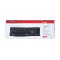 TASTIERA USB 105 TASTI BK CAVO 1,35MT
