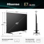 HISENSE SMART TV QLED 4K 43 VIDAA 8 BLACK