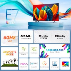 Hisense Smart TV QLED 85" 4K 85E7NQ