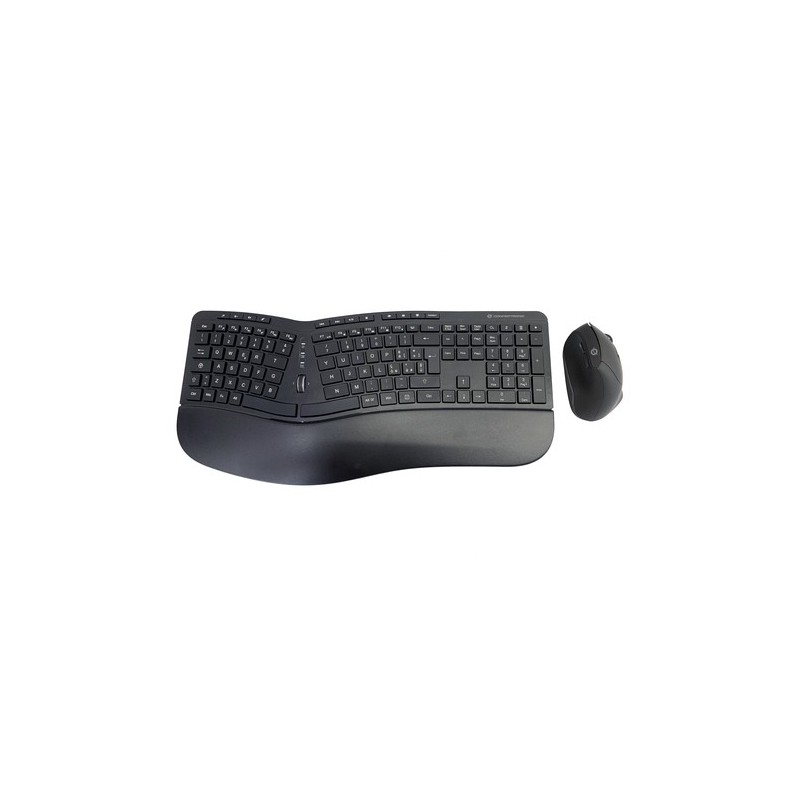 TASTIERA+MOUSE WIRELESS ERGONOMIC 1600 DPI 125 TASTI