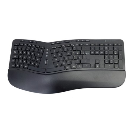 TASTIERA+MOUSE WIRELESS ERGONOMIC 1600 DPI 125 TASTI