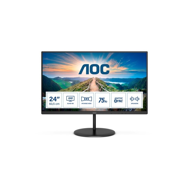 23,8 16:9 2560X1440 75HZ IPS 250CD/M2 4MS HDMI/DP