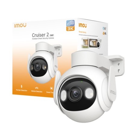 CAMERA SPEEDOM CRUISER2 3K 5MP PTZ 3.6MM/IR/IP66/SD/FC/WIFI6/SIRENA