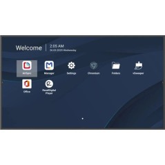 65  LED , 3840*2160, 500 NITS,  ANDROID 14, 24/7