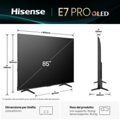 HISENSE TV DLED UHD 4K 85 SMART TV