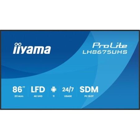 86  LCD UHD, SDM-L