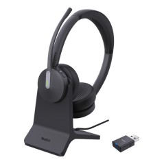 Yealink WH64 Hybird Dual with Charging Stand Teams Auricolare Wireless A Padiglione Ufficio USB tipo-C Bluetooth Base di ricaric