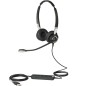 Jabra BIZ 2400 II Auricolare Cablato A Padiglione Ufficio Nero, Argento