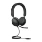 Jabra Evolve2 40 Auricolare Cablato A Padiglione Ufficio USB tipo A Bluetooth Nero