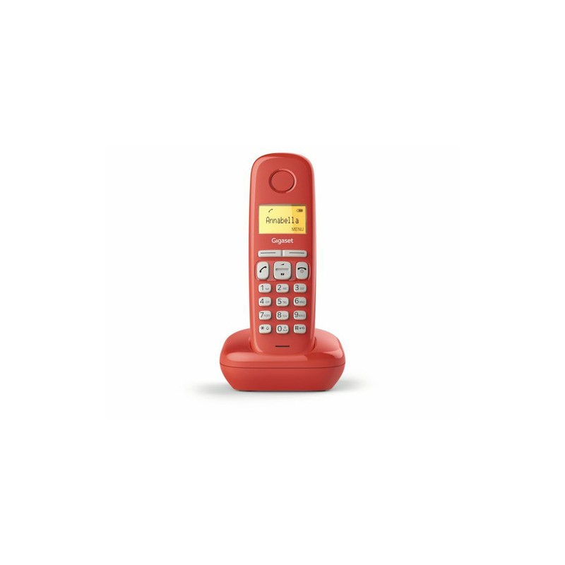 Gigaset A170 Telefono analogico/DECT Identificatore di chiamata Rosso Gigaset A170 Telefono analogico/DECT Identificatore di chiamata Rosso
