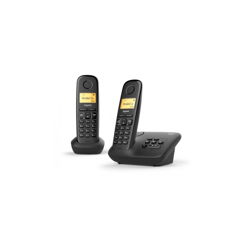 Gigaset A 270 A DUO Telefono analogico/DECT Identificatore di chiamata Nero