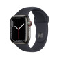 TIM Apple Watch Series 7 GPS OLED 45 mm Digitale Touch screen Grafite Wi-Fi GPS (satellitare)