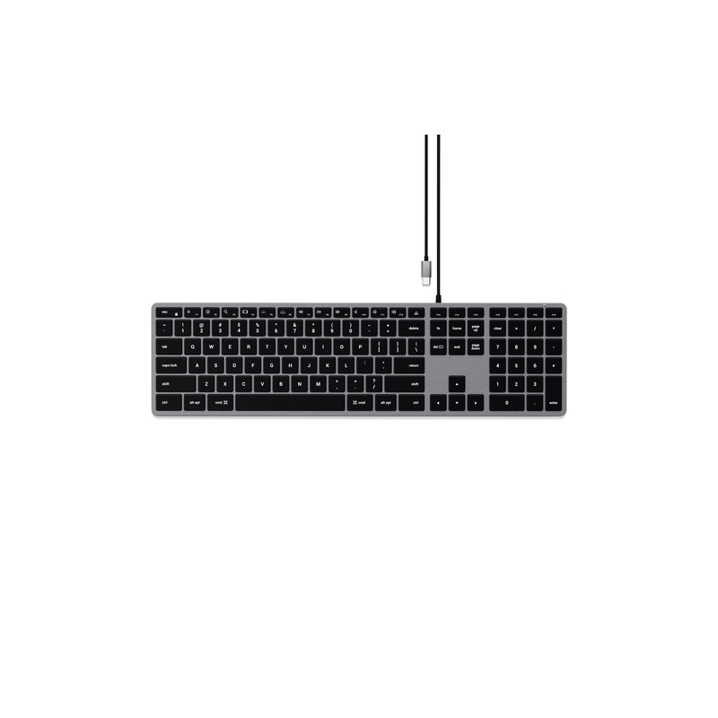 TASTIERA SLIM USB-C W3 - SPACE GRAY - ITA X APPLE