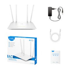 ROUTER AC1200 DUAL 867MBPS+300MBPS 5P10/100 4DBI FIXED ANTENNA