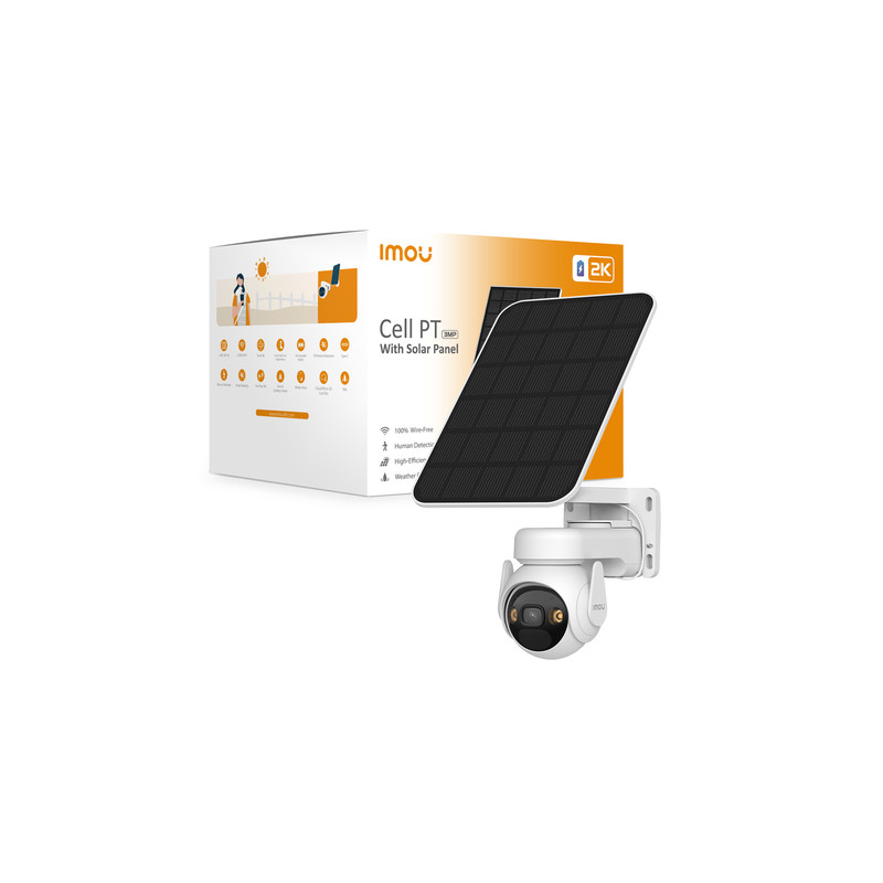 CAMERA KIT CELL PT 3MP BAT+PANNELLO SOLARE TYPE-C PIR IP66 15000MAH