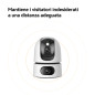 CAMERA DOME 5MP+5MP PTZ SIRENA FARO 3.6MM/IR15/MSD/WIFI6/FC/IMOU SENSE