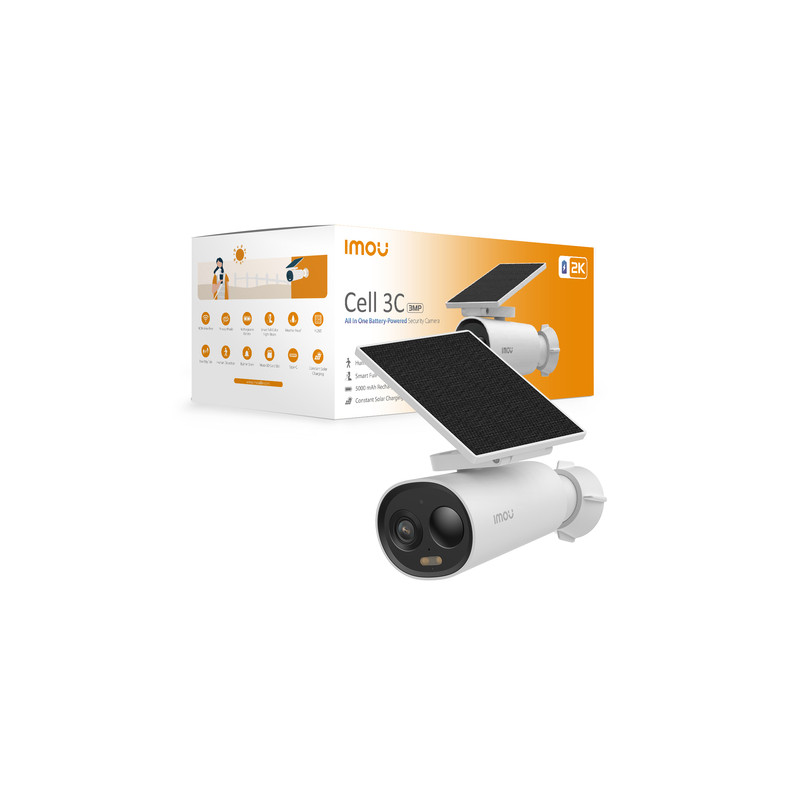 KIT BULLET 2K 3MP QHD + PAN. SOLARE IP65 FC SD BATTERIA TIMELAPSE USB-C