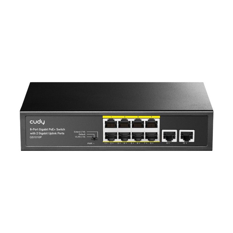SWITCH 8P GIGABIT POE+DA 30W+2PRJ45 20GBPS 120W POWER SUPPLY