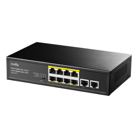 SWITCH 8P GIGABIT POE+DA 30W+2PRJ45 20GBPS 120W POWER SUPPLY
