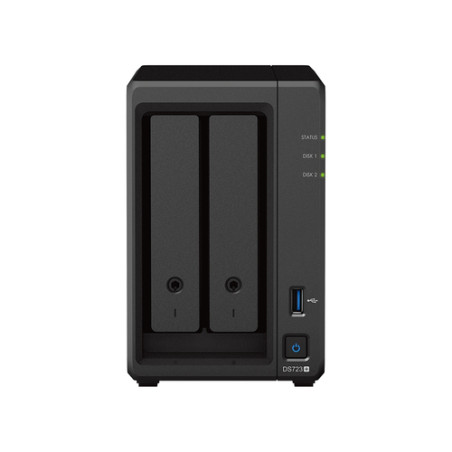 Synology DiskStation DS723+ server NAS e di archiviazione Tower Ryzen Embedded R1600 2 GB DDR4 DiskStation Manager Nero