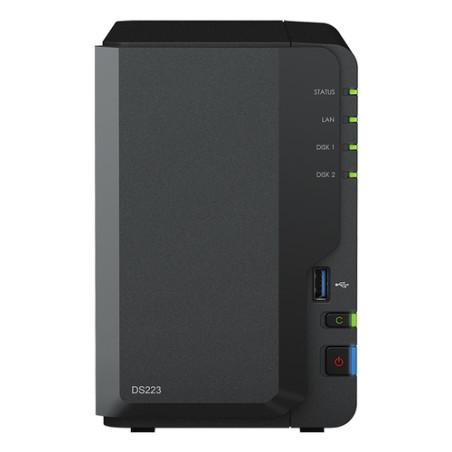 NAS SYNOLOGY DS223 2HD 3.5/2.5 DD R4 2GB-2X1GBE-3USB3.2