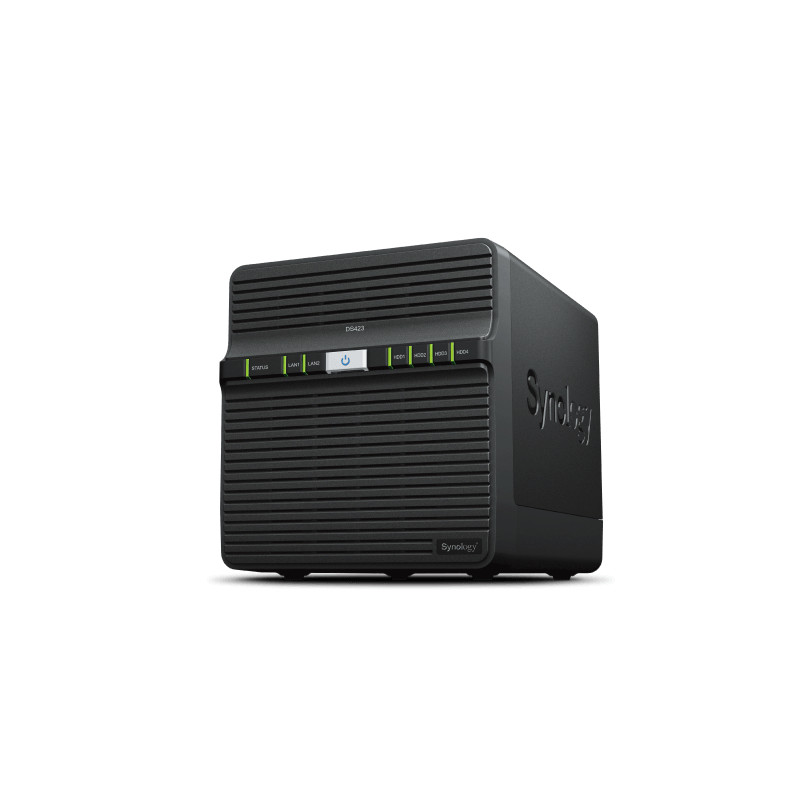 Synology DiskStation DS423 server NAS e di archiviazione Realtek RTD1619B 2 GB DDR4 0 TB DiskStation Manager Nero