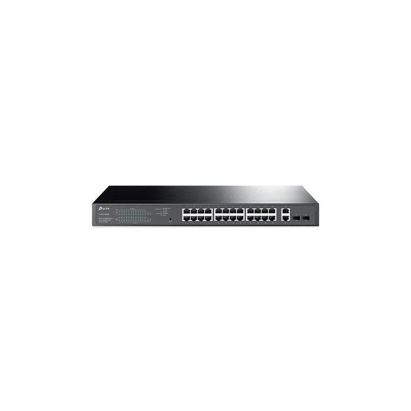 TP-Link TL-SG1428PE switch di rete Gestito L2 Gigabit Ethernet (10/100/1000) Supporto Power over Ethernet (PoE) 1U Nero