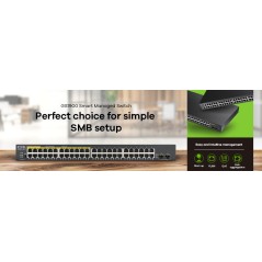 SWITCH 48P GIGABIT + 2SFP GIGABIT I PV6 RACK19 GAR A VITA