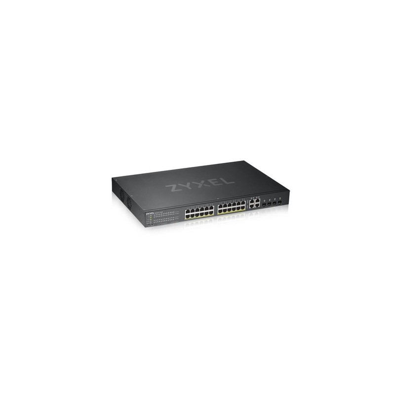SWITCH 24P GIGABIT POE +4P DUAL GI GA NEBULA FLEX IPV6 RACK 19
